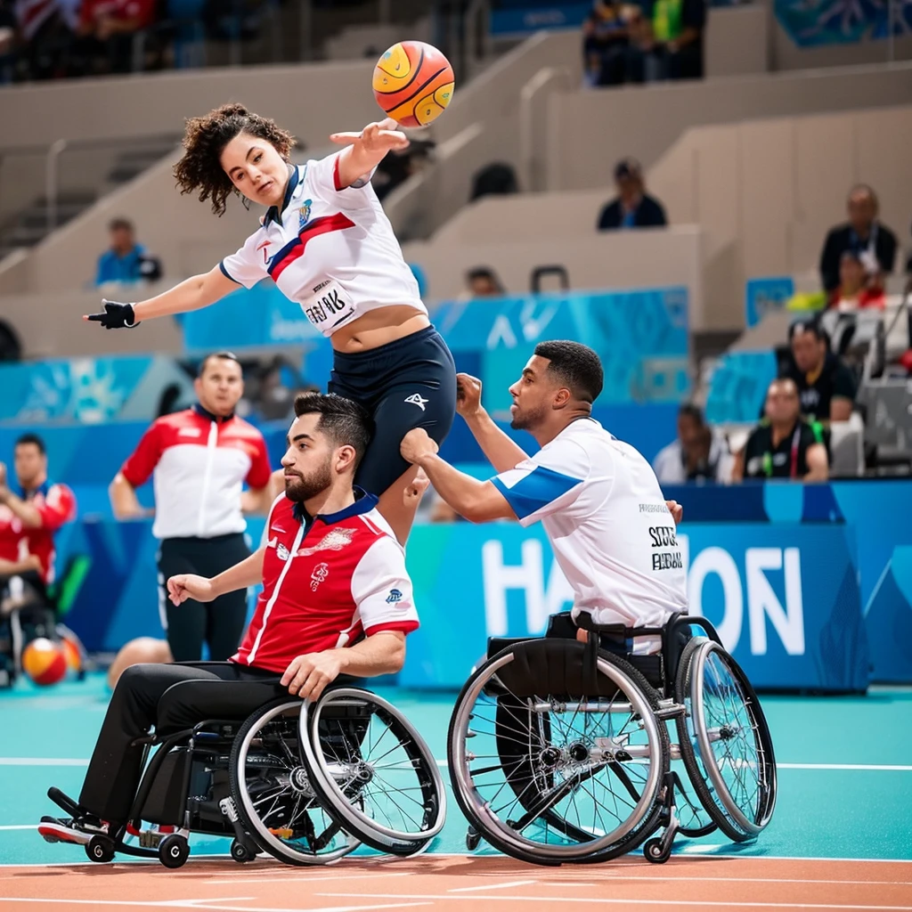 Image for Instagram with a Paralympic sport theme with an emphasis on athletes with a disability