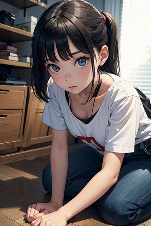 Girl seen from the floor, It's okay to wear a skirt, View from below, I can see your pants, Medium chest, ((Very detailed)), (Perfectly detailed face), (Extremely elaborate hands), Photorealistic images,White panties,Under the skirt,lace panties on huge penis