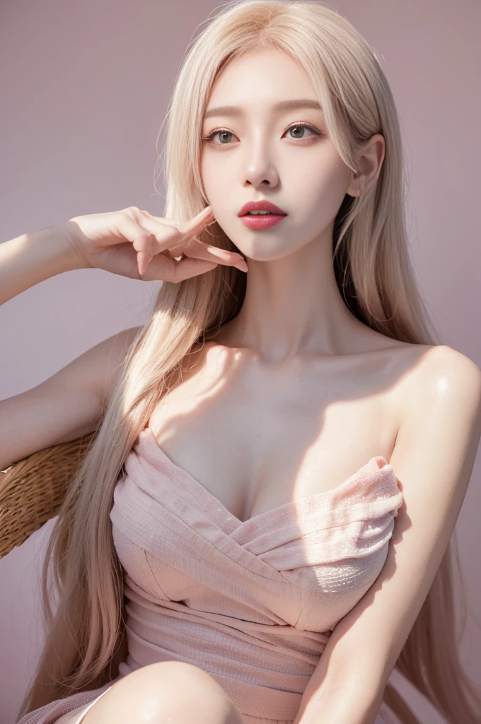 (high details:1.4)、(surrealism:1.4)、(soft lighting:1.05)、32,000、1 woman、realistic lighting、face lighting、ray tracing、(brightened light:1.2)、(improve quality:1.4)、(Realistic textured skin of the highest quality:1.4)、original photo, lifelike, full body woman love, bed, soggy, big bust, stylish hairstyle, pale skin, black eye, pink lips, (Beloved), (:1.1), ~Through, detailed background, detailed face, delicate eyes, good hair, Anatomically correct body, elastic skin, make up, masterpiece