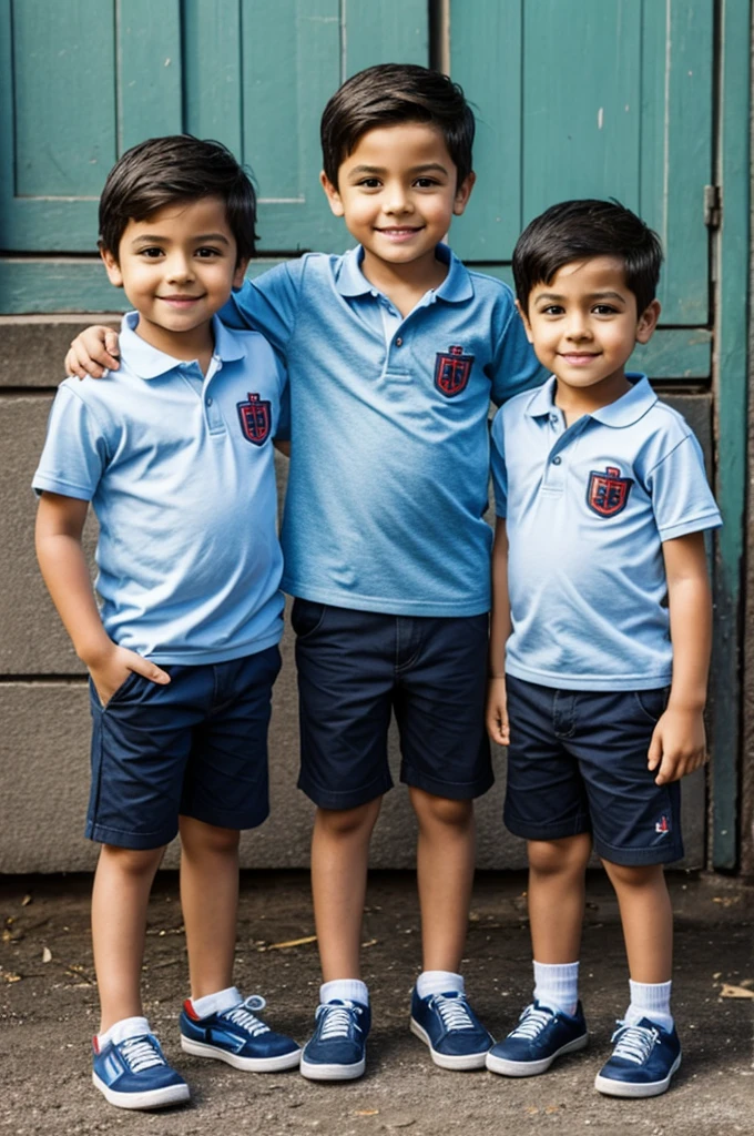 Twins and a boy