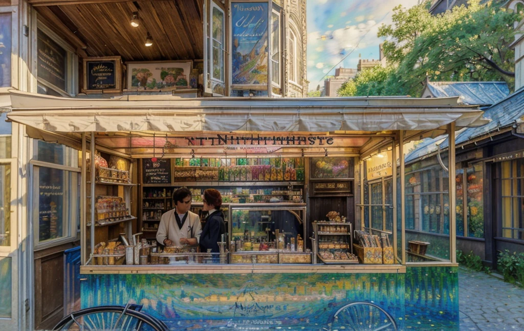 [(Transparent Background: 1.5)::5],(((masterpiece))),(((best quality))),(((Very detailed))),illustration, mystery,Bright colors, Shiny , (Impressionism: 1.4), ready to eat, french fries, bucket, 魚和french fries, (snack bar), (Food stalls;Roadside stalls), london, Harry Potter, Harry Potter, Wizarding World, Dining room, gourmet food, Catering Services, format, Font design, magic style, mystery字體, 