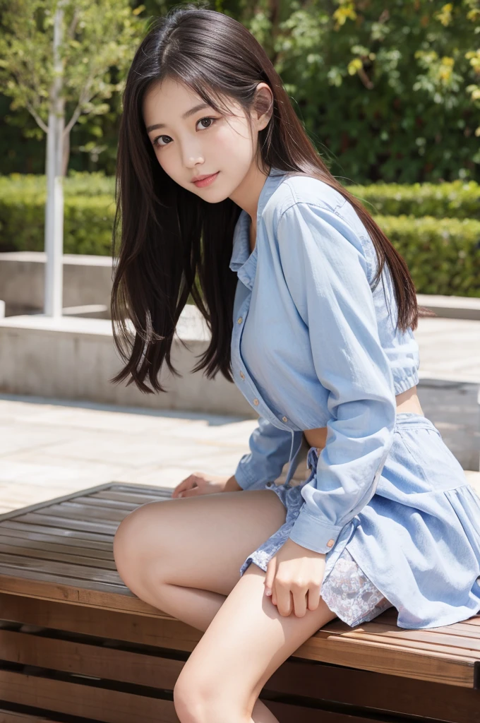 Korean Girl Upskirt SeaArt AI