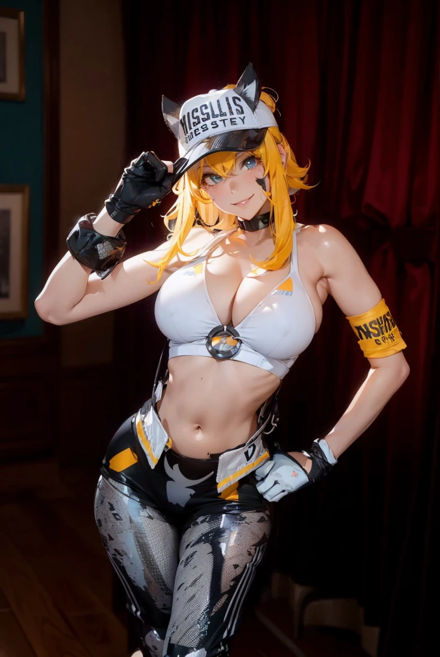 masterpiece, best quality, very aesthetic, absurdres,
full_body, close-up,
pokemon,
bea_(pokemon),
1girl, wide_hips, thick_thighs, narrow_waist, slim_waist, large_breasts, toned, naughty_smile, light_smile, tomboy, gym_clothes, gym_uniform, gym_shorts, leggings, tank_top
