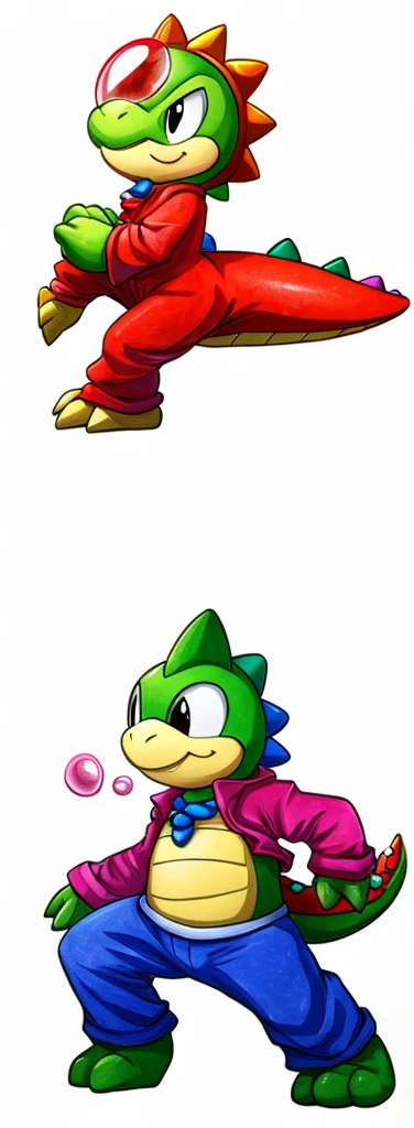 bubble bobble, green scalie, taito,
Bubble dragon,bust a move,