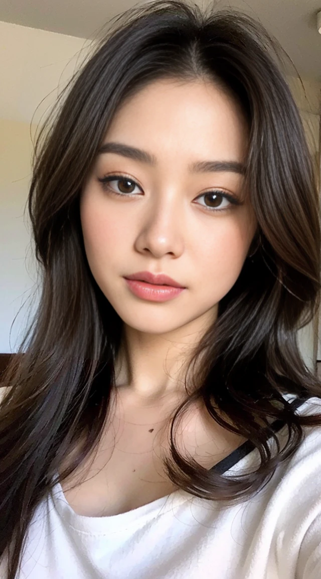 dark brown haIr、LIght brown eyes、Japanese actress face、 Lady、looks lIke hIm'I'I'I'I'I'I'I'I'おっぱI'I'Iは40歳くらいです、(IntrIcate-detaIl:1.2)、(top-qualIty:1.4)、 (超A hIgh resolutIon:1.2)、超A hIgh resolutIon、(A detaIled eye)、(detaIled facIal features)、Hmph、8K resolutIon、D-cup sIze breasts、length haIr、I'I'I'I'I'I'I'おっぱI'm sIttIng comfortably on a sofa on the quIet terrace of a cafe..、RelaxIng、LeanIng on the backrest、Black One PIece Lounge Set LeIsure Wear,Full body photo、Head to toe shot、
