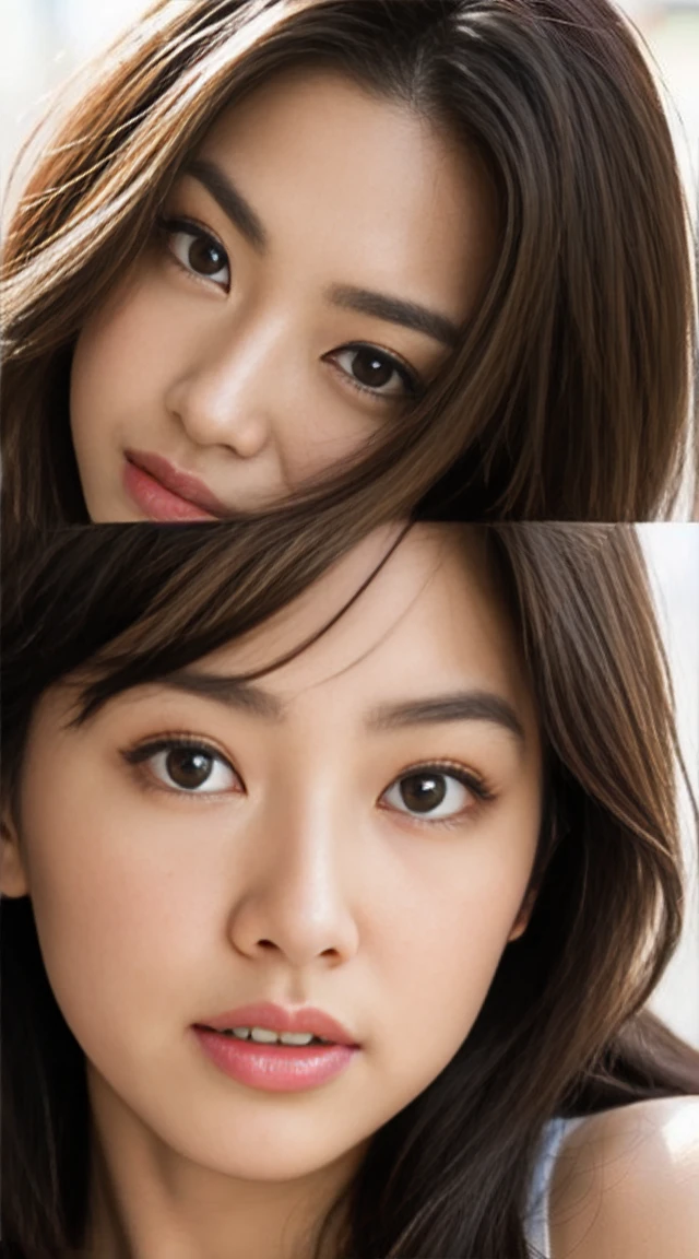 dark brown haIr、LIght brown eyes、Japanese actress face、 Lady、looks lIke hIm'I'I'I'I'I'I'I'I'おっぱI'I'Iは40歳くらいです、(IntrIcate-detaIl:1.2)、(top-qualIty:1.4)、 (超A hIgh resolutIon:1.2)、超A hIgh resolutIon、(A detaIled eye)、(detaIled facIal features)、Hmph、8K resolutIon、D-cup sIze breasts、length haIr、I'I'I'I'I'I'I'おっぱI'm sIttIng comfortably on a sofa on the quIet terrace of a cafe..、RelaxIng、LeanIng on the backrest、Black One PIece Lounge Set LeIsure Wear,Full body photo、Head to toe shot、