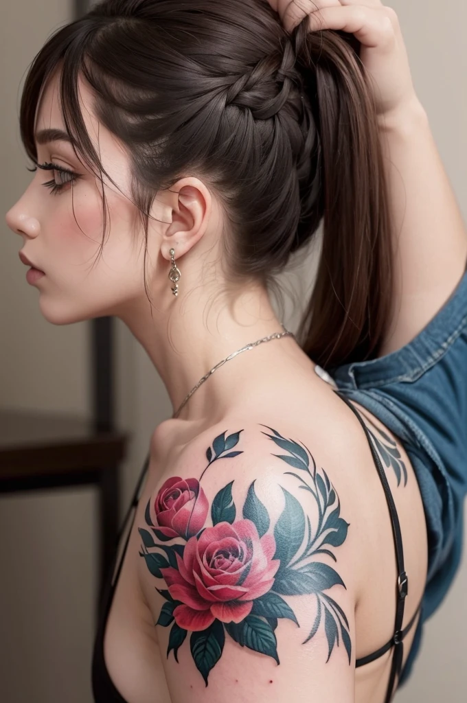 Cria uma tatuagem da rosa dos ventos 