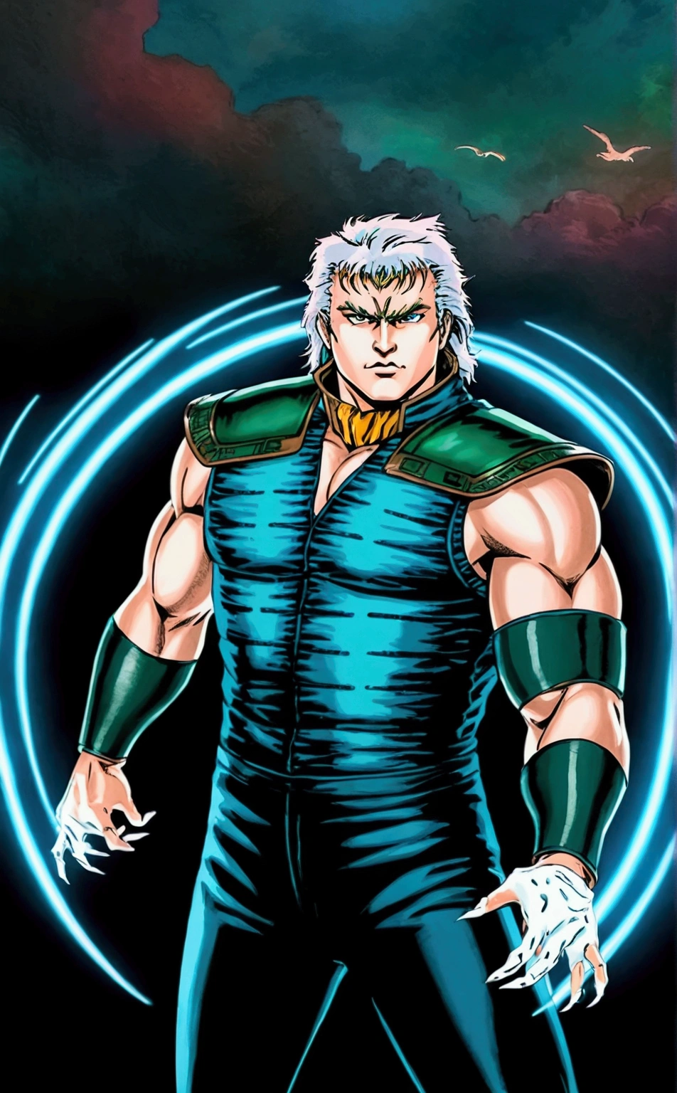 make real life Rey from Hokuto no ken, ultra realistic, high quality, 8k image
