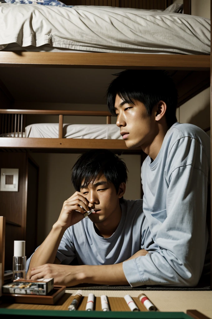 Boy lying in his room, Japanese, loser, smoking, Cigarettes, loser, hermit, hikikomori