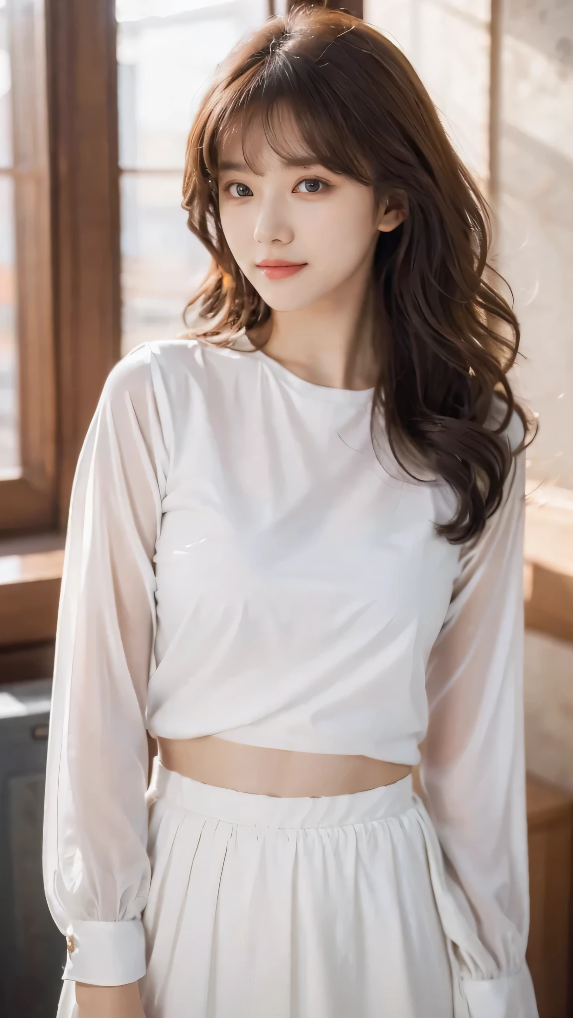 White lace underwear that is thin and transparent due to rain,My heart is full,Wear a thin, transparent blouse,Wear white stockings,Very sexy,Moe Girl Beautiful Girl