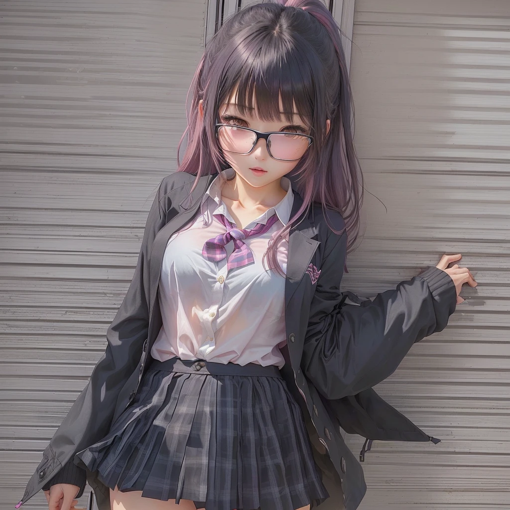 Anime Girls in a posing for a picture, Anime Moe Art Style, Burning, Beautiful anime school girl, (Anime Girls), Wearing glasses, Cute girl anime visuals, Anime Girls, A surreal , an Anime Girls, Gwaiz, Realistic school girl, Realistic anime art style, Surreal anime girl in a Messy room with a pink jacket and black skirt, Anime Moe Art Style, Cute girl anime visuals, Messy room, Dirty clothes, Anime Style 4k, Best anime 4k konachan wallpaper, Half Yamada, yandere, destroyed clothes, Torn clothes, Burning, Anime Art Wallpapers 8K, Anime background key visual she is a japanese woman she is . she is very skinny. Her shoulders are very narrow. she is naked. her breasts are small. She is 170 cm tall. She weighs 35kg. She has a transparent pink cunt exposed. She draws the female genitalia clearly.Her outline is thin and she doesn't use black, A sweet look in love. Her cheeks are dyed red. Japanese painting. pale watercolor. Do not draw outlines.The uterus and vagina are visible through the skin. The skin is transparent and the organs are visible.Very thin, small breasts, thin legs Pink straight hair, brown eyes, A short skirt with a checkered pattern, a tie of the same color as the skirt, and a navy blue blazer.Female genitalia exposed. with an anarchic color scheme.A Japanese high school girl is coming home from school and changing her clothes, exposing her skin.She is wearing a navy blazer, a plaid/checkered skirt, black knee-high socks, and has long pink hair, wearing glasses.The genitals are exposed and conspicuous.I'm changing clothes in my room and I'm naked. She doesn't even wear underwear.Do not draw outlines. A pale watercolor painting. Color saturation is low.