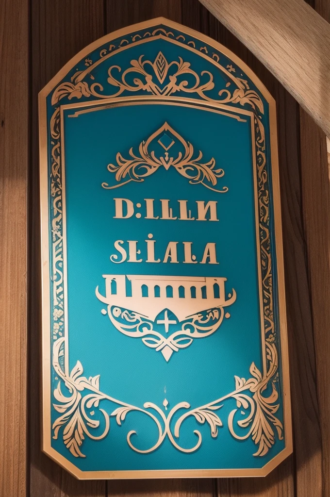 uma placa escrito (Sailetattoo)


