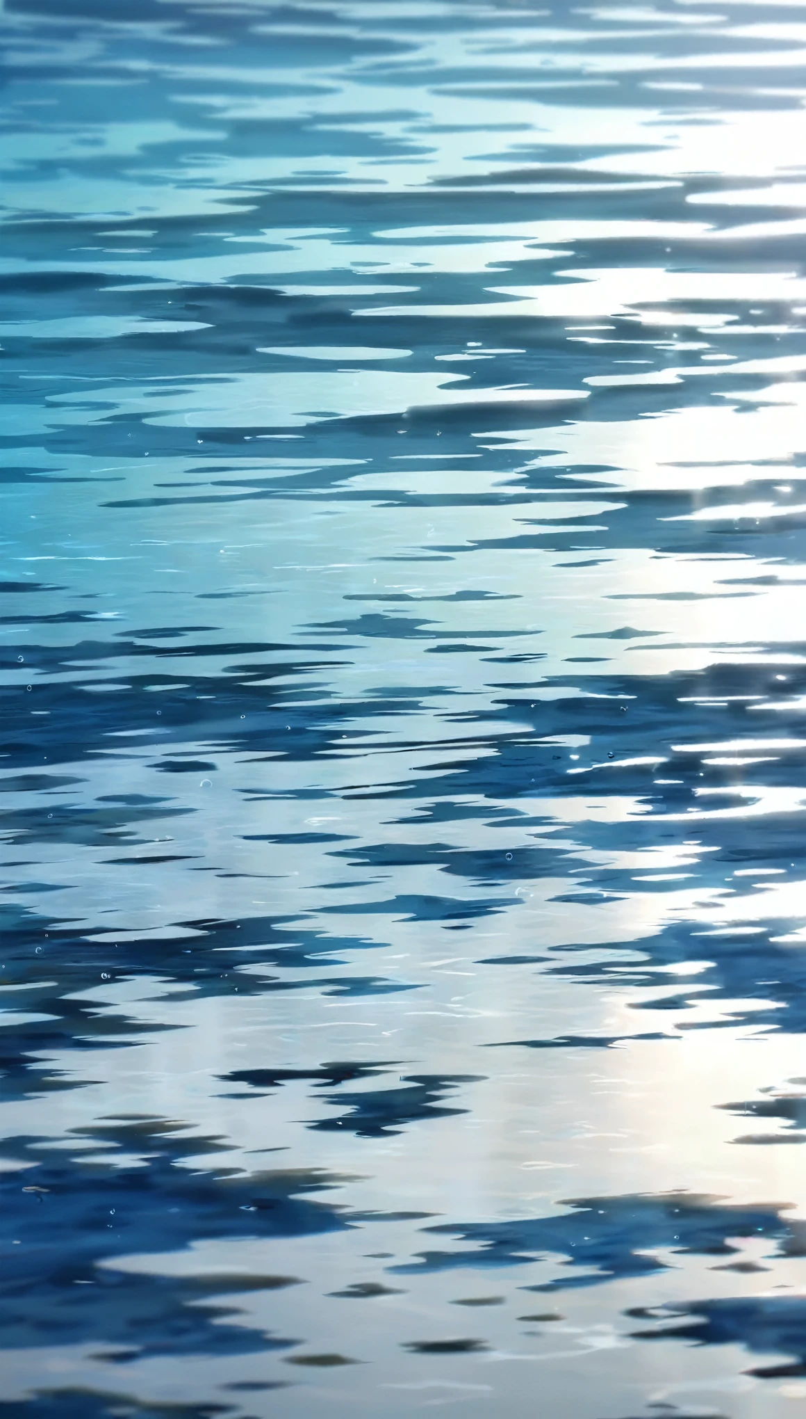 Swaying water surface、Blue water surface