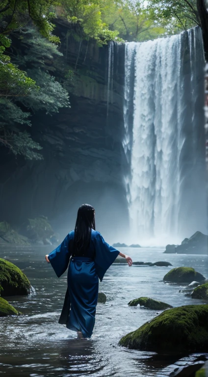 Creating hyper-realistic and terrifying images of Nurona, Fearsome water spirits in Japanese folklore, Depicted in an exaggerated and eerie way.
Nurona's exaggerated appearance:
Huge wet kimono:
着物は非常にbig, Being dragged along the ground for what seems like a supernatural length. Always wet, Hanging heavily as if submerged in water.
The color of the kimono is dark blue or black., Drops of water constantly drip from it.
unusually long black hair:
The hair is abnormally long, Reach up to your waist. Always wet, Drops of water fall continuously from the tip..
My hair is tangled、Appears to move as if alive, Squirming like a snake.
pale肌:
Her skin is unnatural, pale, Reminiscent of the coldness of death.
Water droplets glisten on her skin, She gives the impression of an icy cold emanating from her body..
big, Unforgettable Eyes:
彼女の目は異常にbig, Emitting an eerie light. The pupils are cool blue or green, The person staring at it々to cause intense fear.
There's a dark shadow in her eyes, She seems to be crying all the time.
Sharp Claws:
Her fingertips are long, Sharp Claws, Perfect for dragging victims underwater.
The nails are shiny with water droplets, Reflecting the cold, Ominous Light.
sinister smile:
Her mouth curved into a sinister smile., reveal sharp teeth.
The smile is cold and contemptuous, It's like they're mocking humanity.
There's a puddle at her feet:
Wherever she walks, A puddle forms at her feet.
Water drips from her footprints, Wetting the ground around her.
Water flowing down the back:
The water keeps running down her back, Similar to a small waterfall.
This water is ice cold, Gives a frosty sensation when touched.
illustration image:
background: Set in a dark forest, ruins, Or near the river bank, Creates a dark and eerie atmosphere.
Overall silhouette: The large kimono and long hair are emphasized., Create a memorable PR