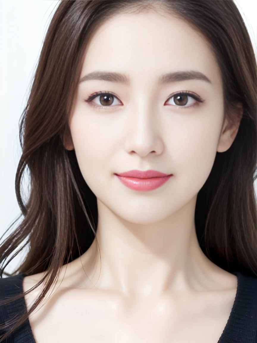 (Highest quality、Tabletop、8k、Best image quality、Award-winning works)、One beautiful woman、Beautiful and elegant long hair、Beautiful black hair、(alone:1.1)、(The perfect black V-neck short-sleeve knit:1.4)、(The simplest black background:1.4)、とてもBig Breasts、Accentuate your body lines、Beautiful and exquisite、look at me、(Perfect Makeup:1.1)、Bright lipstick、Ultra-high definition beauty face、Ultra HD Hair、Ultra HD Shining Eyes、Ultra High Resolution Perfect Teeth、Super high quality glossy lip、Accurate anatomy、Very beautiful skin、Glowing skin in ultra-high resolution、An elegant upright posture when viewed from the front、(very bright and vivid:1.3)、(Slender body:1.2)、(Cleavage:1.2)、(Big Breasts:1.1)、Shiny, Bright lipstick、(Face close-up:1.2)、(58 years old:1.4)、(Wrinkled adult face:1.5)、Randomly oriented bodies、(Westshot)、