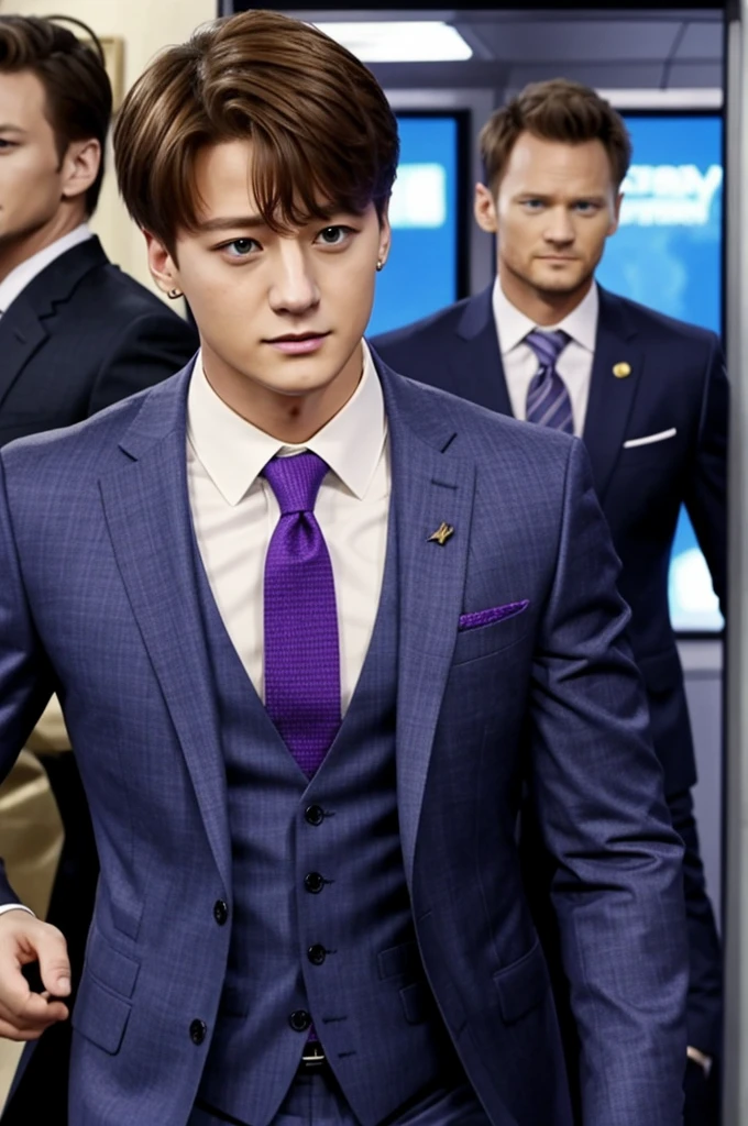 Haz a Jungkook con el estilo de Barney Stinson.