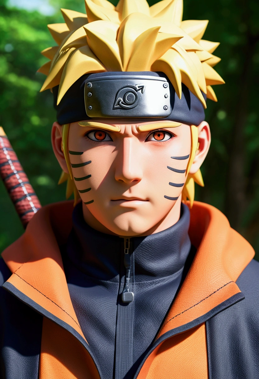 master part, best quality, ultra details), Retrato do naruto utra realista 4k --v 4