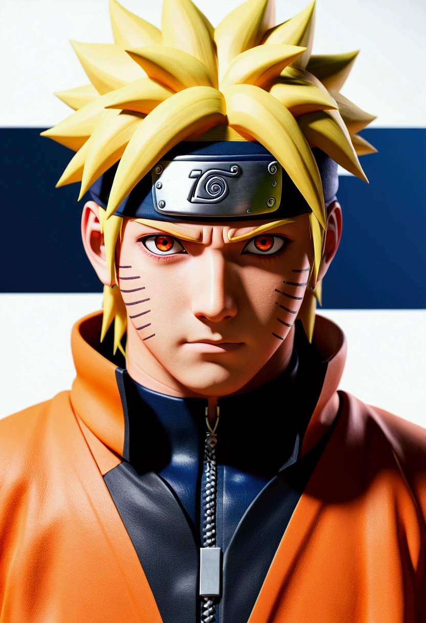 master part, best quality, ultra details), Retrato do naruto utra realista 4k --v 4