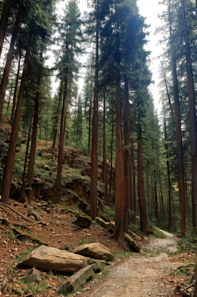 old man beard rustic forest in front