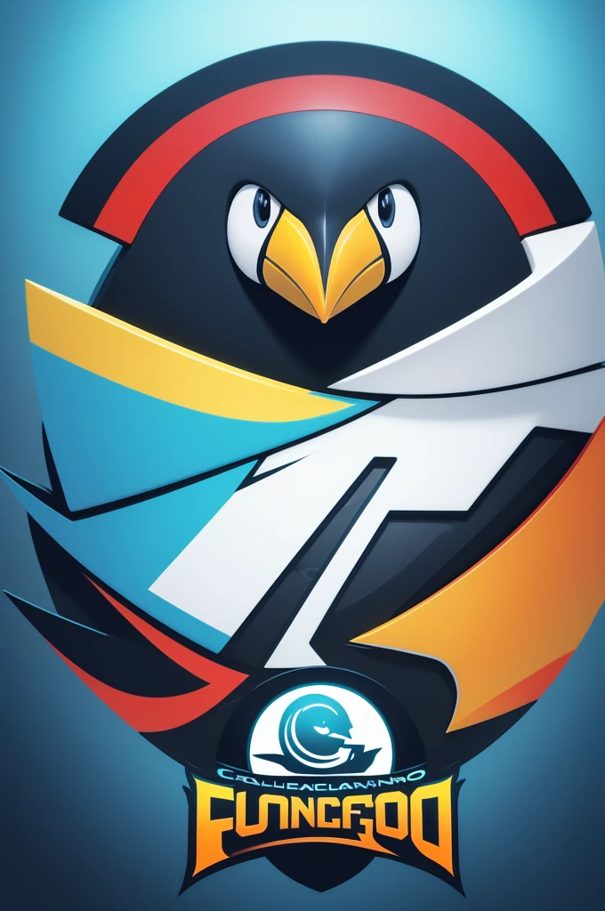 Create a logo for an online electronic game team, with a toucan representing and written below "futucanos"