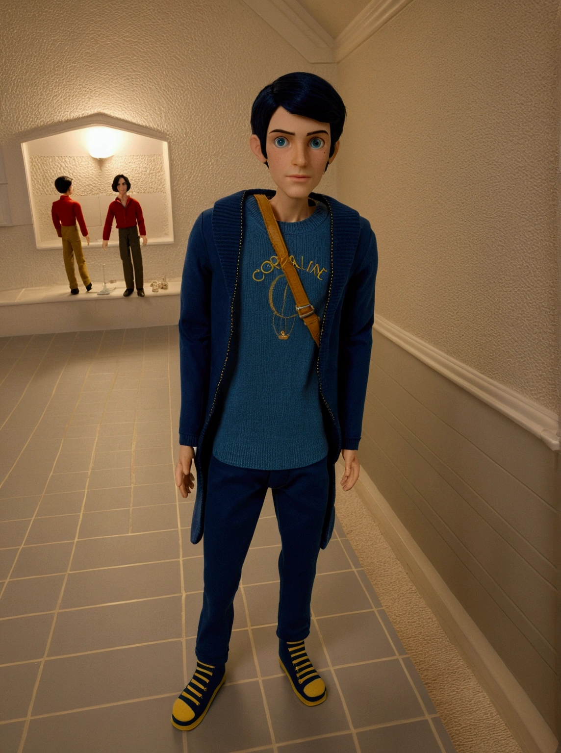 Male doll based on the “Coraline” movie. He's in