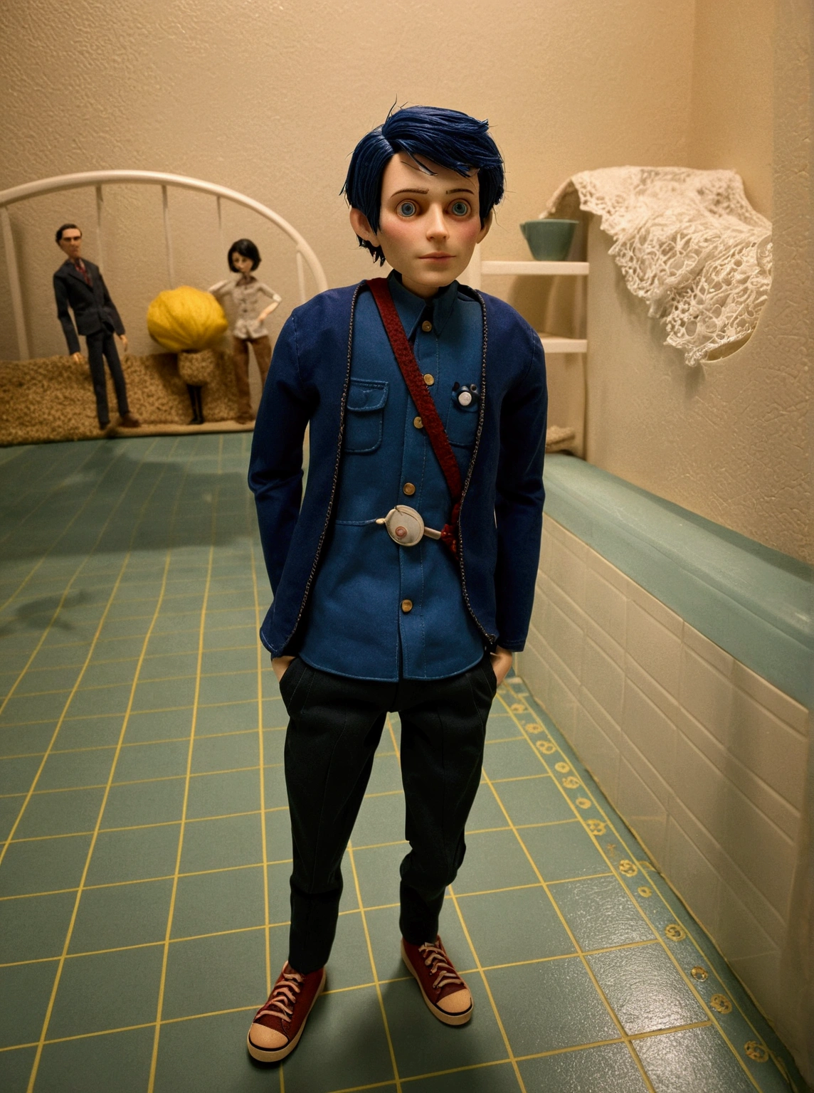 Male doll based on the “Coraline” movie.  He's in