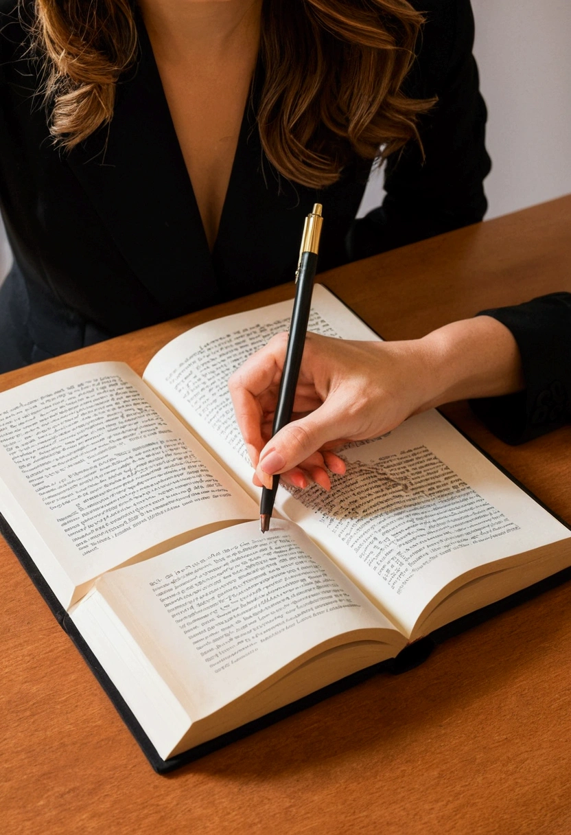take out the book and make it more professional