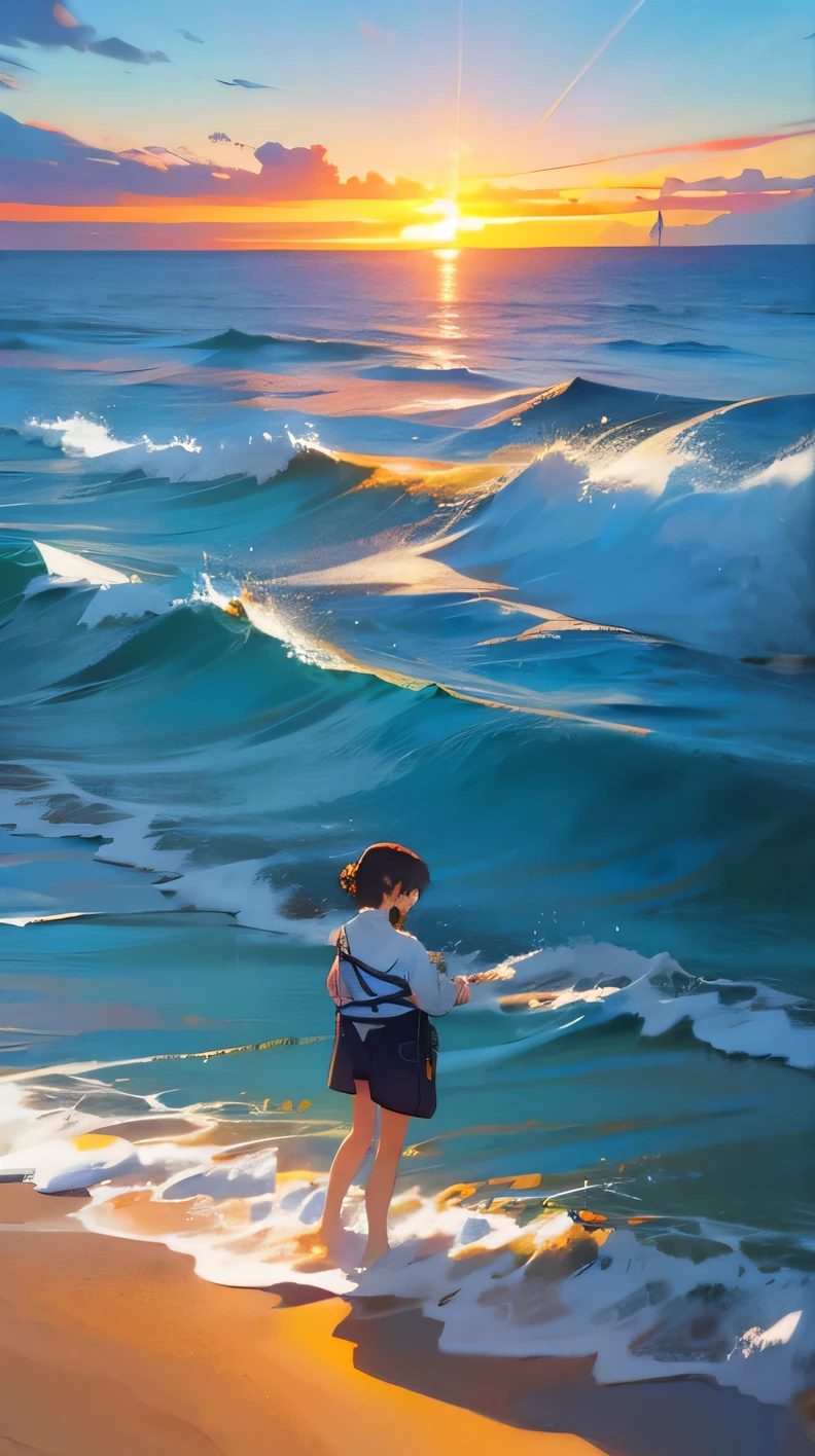 Facing the sea, A person stands by the side, Looking up at the broad horizon. As they admired the stunning view,Their eyes were filled with awe and wonder.. The sea is boundless, The waves hit the shore with great force. The man was drawn to the surrealism of the scene., Feeling connected to nature.
This artwork was created using Sony FE, Advanced cameras capture every detail with precision. Highest image quality, Ensure a masterpiece. Vivid colors, Enhance the overall visual experience. Lighting is carefully designed,Adds an ethereal feel, Create a magical feeling.
The person is wearing casual clothing, The clothes sway gently in the sea breeze. Their facial expressions are both calm and awed, Perfectly integrated with the surroundings. When a person stands on the beach, Their presence adds a sense of scale and depth to the work..
This artwork displays a surrealist style, Fantasy elements intertwined with realistic elements. The sea becomes the gateway to another world, Inviting the audience to embark on a journey of imagination. This scene gives people a sense of peace and tranquility, Escape from the hustle and bustle of everyday life.
Overall composition balance, Attention to detail,Focus on creating an atmosphere that is both real and dreamy. The viewer is brought into the state, They can immerse themselves in the beauty and magnificence of nature.
Using Sony FE and high resolution capabilities allows for extremely detailed rendering of scenes. Every wave, Every blade of grass, Every ripple in the water is captured precisely, Create realistic、An immersive experience. Enhanced image quality through HDR technology, Bring out all the colors and tones in a scene.
In conclusion, This prompt describes a person