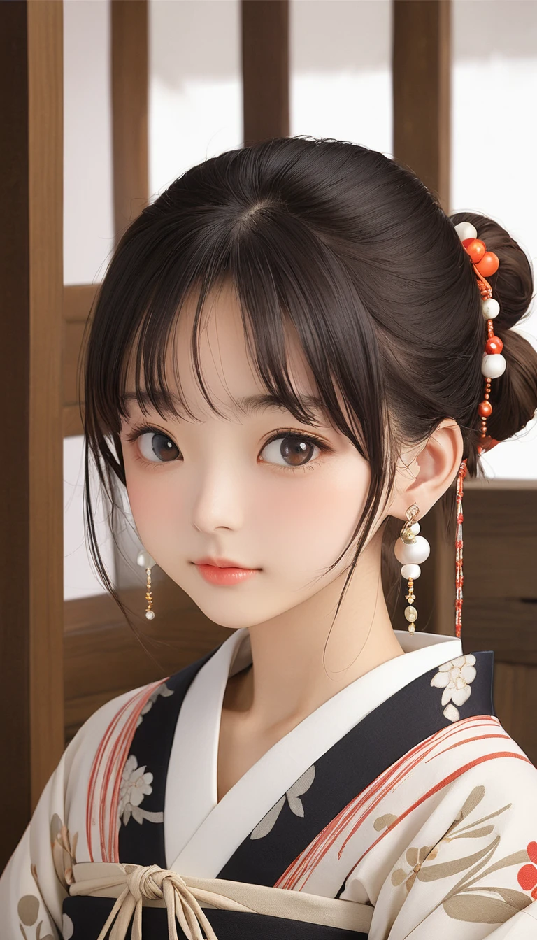 (masterpiece, Highest quality:1.2), One girl, alone,bony body、15 years old、Earrings、Yayoi Period