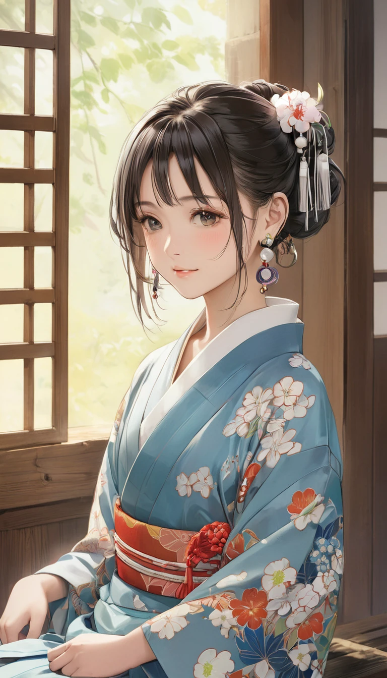 (masterpiece, Highest quality:1.2), One girl, alone,bony body、、Earrings、Yayoi Period