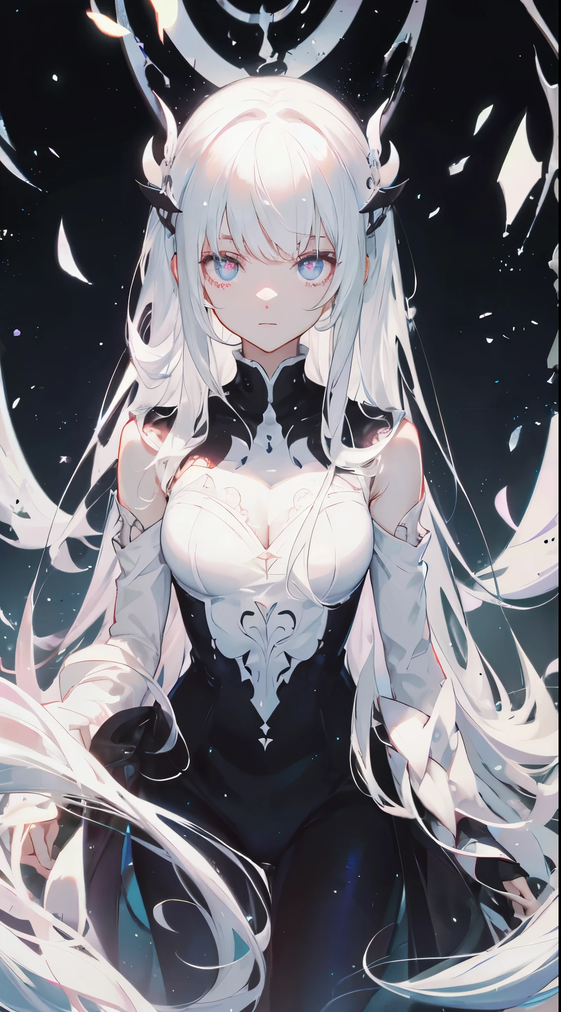 Perfect quality,Beautiful face,Glowing eyes,Pure white background