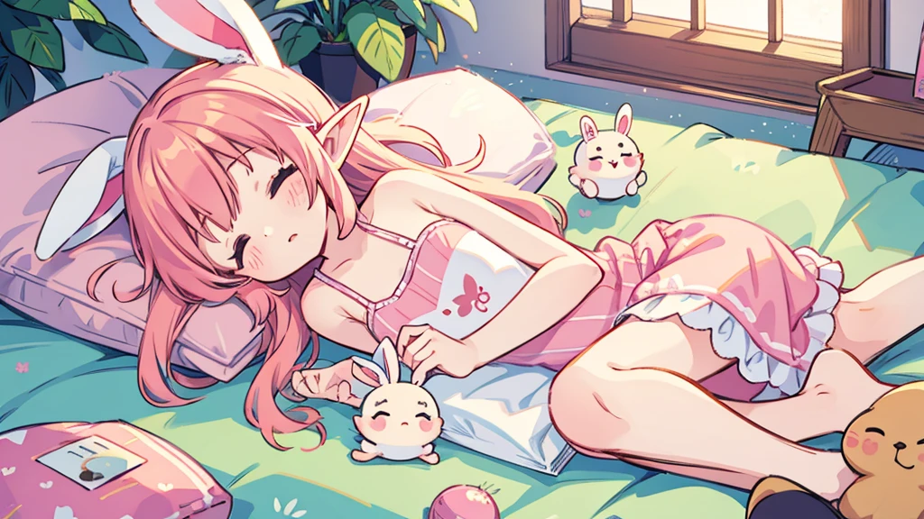 Bunny ears、Chibi Elf、Chill out、Pink and pop room、 afternoon nap