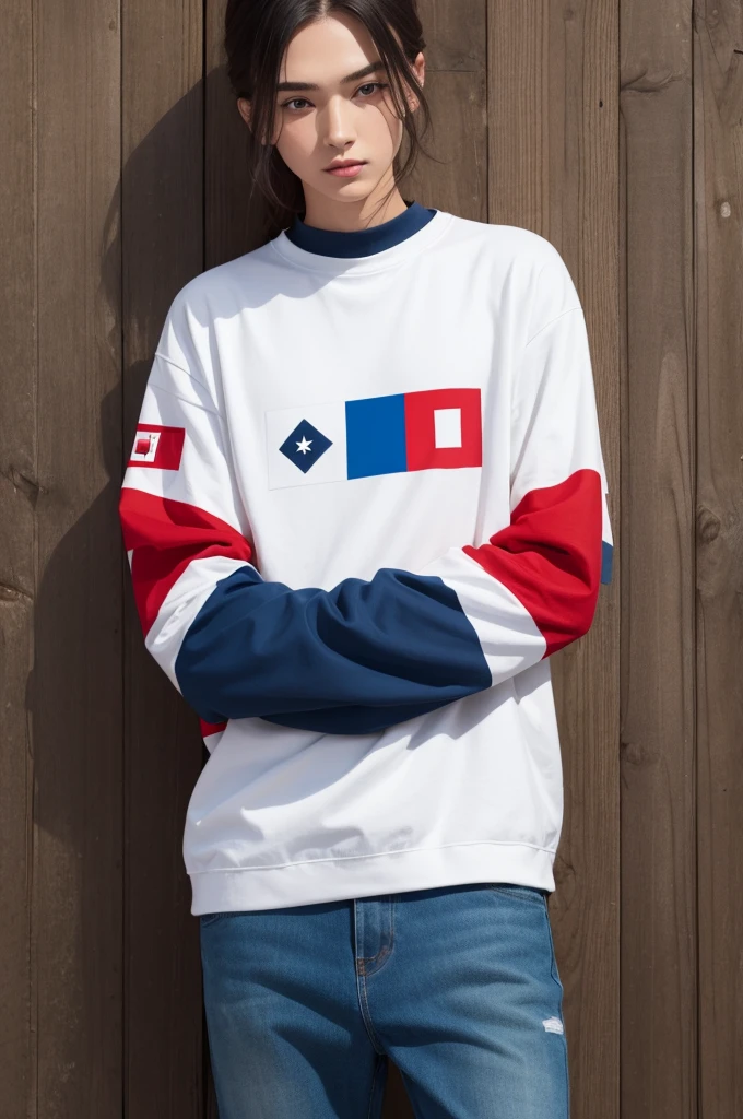 Clothing brand , with the name Flag 