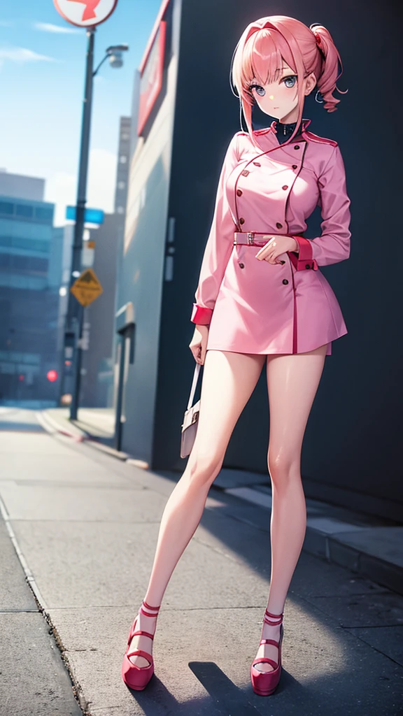 Beautiful anime girl, young, nurse lookbook