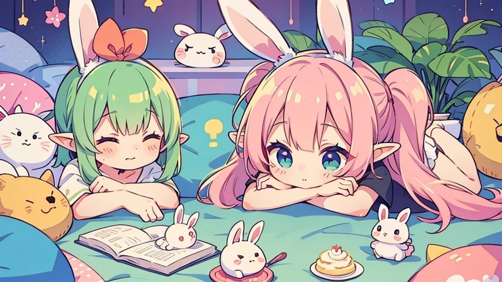 Bunny ears、Chibi Elf、Chill out、Pink and pop room
