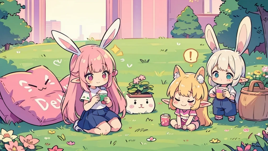 Bunny ears、Chibi Elf、Chill out、Pink and pop room