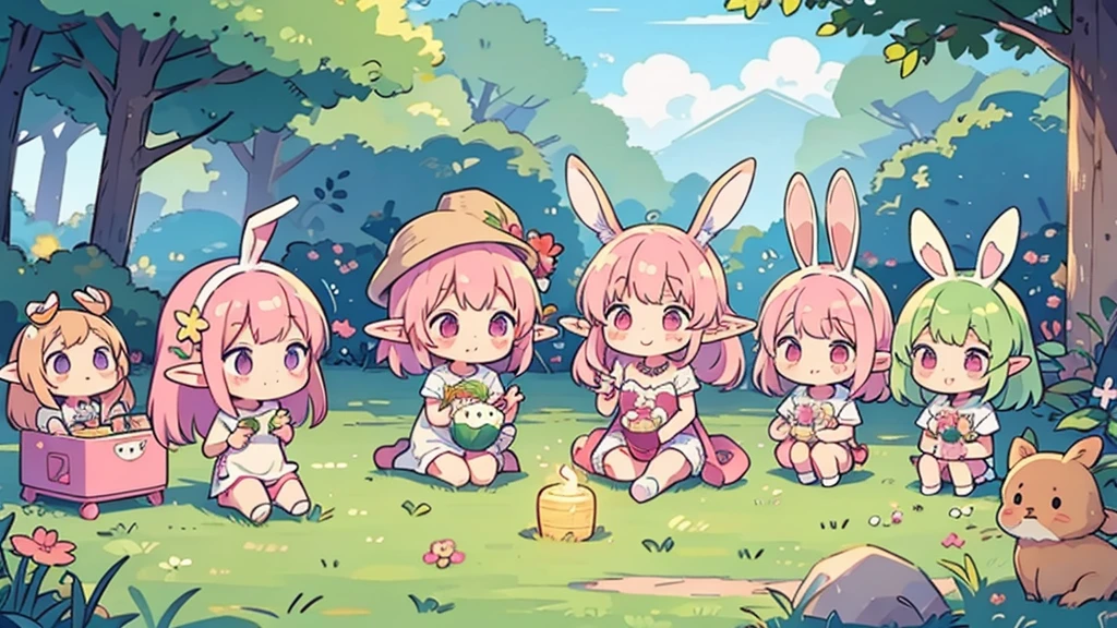Bunny ears、Chibi Elf、Chill out、Pink and pop room
