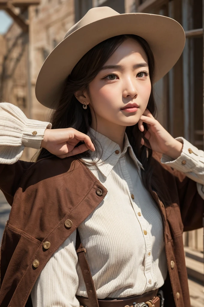 Instead of people, put in Western-style classic design characters.