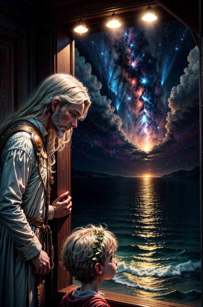 1. The Creation of the World (Genesis 1-2) In the beginning, God created the heavens and the earth. The earth was formless and empty, and there was darkness on the face of the deep. Then, a point of light appeared in the middle of the darkness, gradually growing until it illuminates the entire cosmos. God said: "Let There Be Light!" and there was light. The light separated from the darkness, and God saw that the light was good. God called the light day and darkness night. that was the first day. In the second day, God created the firmament, separating the waters that were under the firmament from the waters that were above it. God called the firmament heaven. On the third day, God said: "Let the waters under the heavens be gathered together in one place, and the dry part appears." Thus, the dry part appeared, and God called it earth, and the gathering together of the waters he called seas. Then, God commanded the earth to produce vegetation: plants that bear seeds and trees that bear fruit. E God saw that it was good. On the fourth day, God created the lights in the firmament of the heavens to separate the day from the night. He made two great luminaries: the greater to rule the day and the lesser to rule the night. And he also made the stars. God saw that it was good. On the fifth day, God said: "The waters produce swarms of living beings, and let the birds fly over the earth." Thus, God created the great sea animals and all living beings that move in the waters, according to their species, and all the birds, according to their species. E God saw that it was good. God BLESSED them, saying: "Be fertile and multiply and fill the waters of the seas, and let the birds multiply in the land." On the sixth day, God said: "Produza a terra seres viventes according to their species: domestic animals, crawling animals and wild animals, according to their species." And so it was.