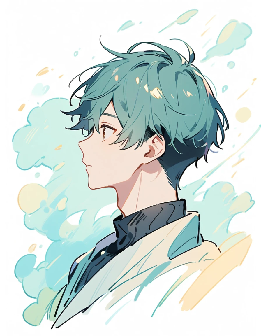 Boy in profile 