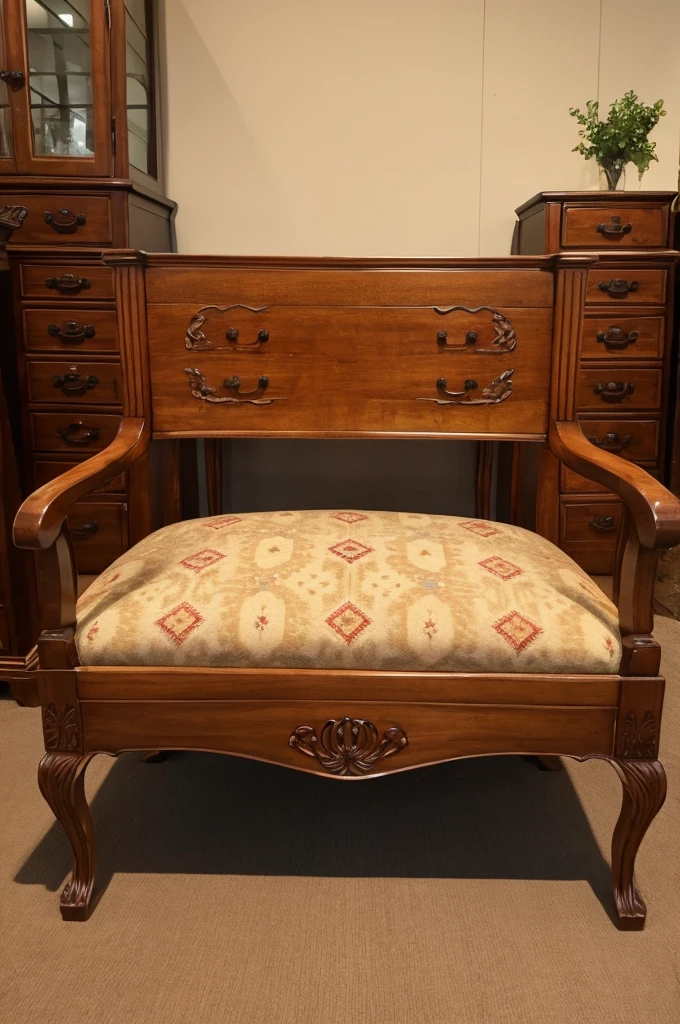 Furniture with Western-style classic design and lettering