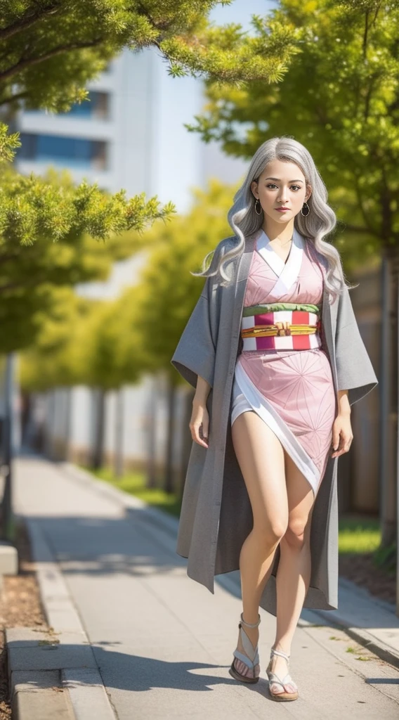 Cute Japanese female, (16 years old), (very cute face), white moist skin, looking at camera, melancholy expression, (pink bright eyes: 1.4),
BREAK,
Idol, (very beautiful berserker female: 1.3),
BREAK,
(wearing pink cute kimono: 1.3), (highly revealing kimono), very large earrings, short length, (leaf tattoo on body: 1.3),
BREAK,
(long hair), (light gray hair: 1.4), (wavy hair), (gradient hair: 1.3), (red tips: 1.3),
BREAK,
(realistic: 1.3), masterpiece, perfect lighting, (ultra-high resolution), (8K), (highly detailed: 1.4), (from the front), (full body: 1.4), (symmetrical: 1.2), (one shot),
BREAK,
(Shibuya, Japan: 1.2),