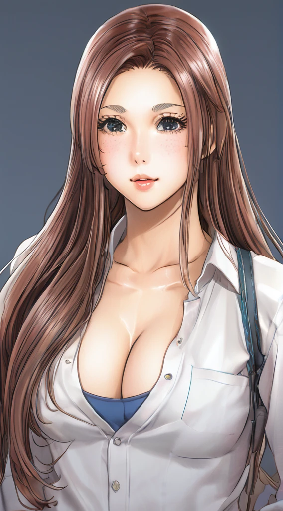 One girl, Long Hair, chest, Gaze, Blushing, Anatomically correct, accurate, Highest quality,