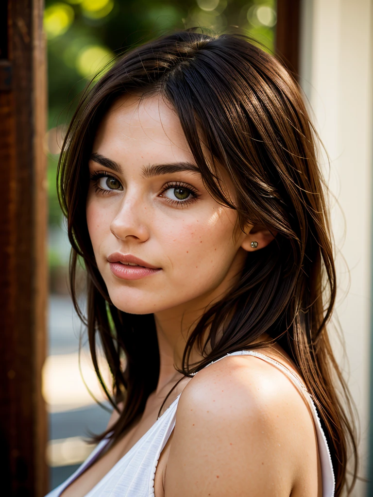 beautiful brunette portrait