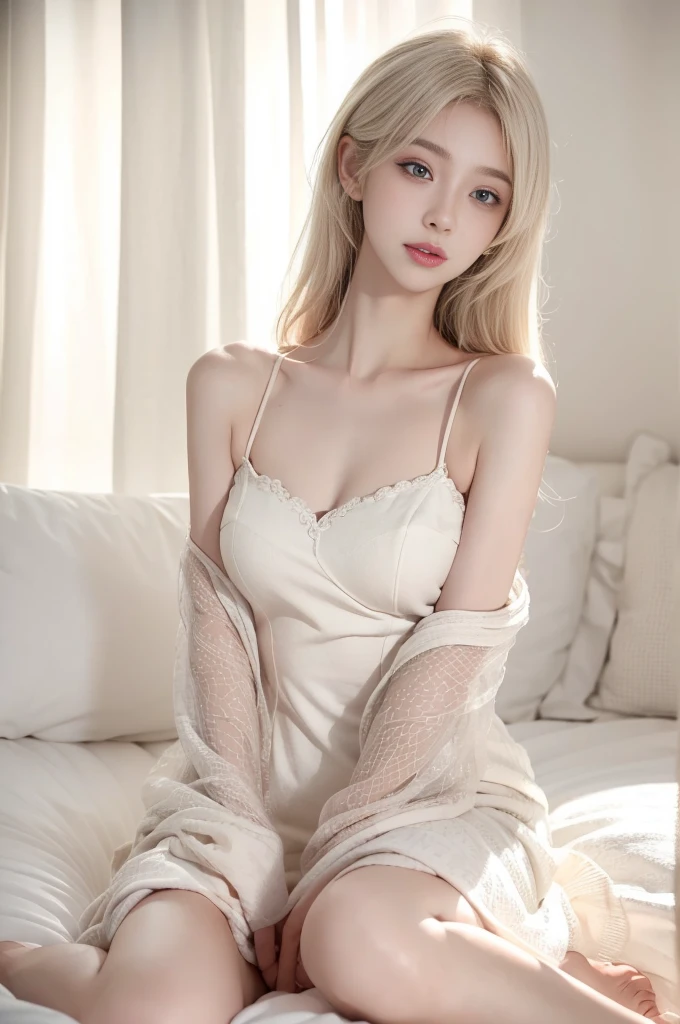 (high details:1.4)、(surrealism:1.4)、(soft lighting:1.05)、32,000、1 woman、realistic lighting、face lighting、ray tracing、(brightened light:1.2)、(improve quality:1.4)、(Realistic textured skin of the highest quality:1.4)、original photo, lifelike, full body woman love, bed, soggy, big bust, stylish hairstyle, pale skin, black eye, pink lips, (Beloved), (:1.1), ~Through, detailed background, detailed face, delicate eyes, good hair, Anatomically correct body, elastic skin, make up, masterpiece