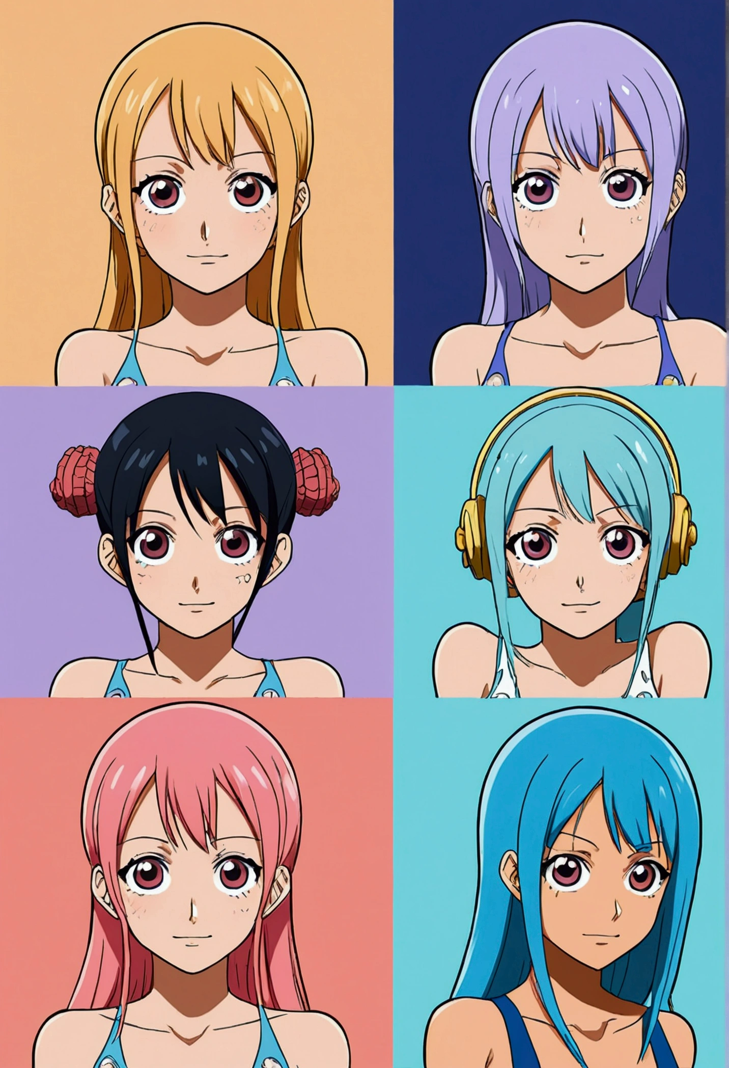 One piece style anime girl bases 