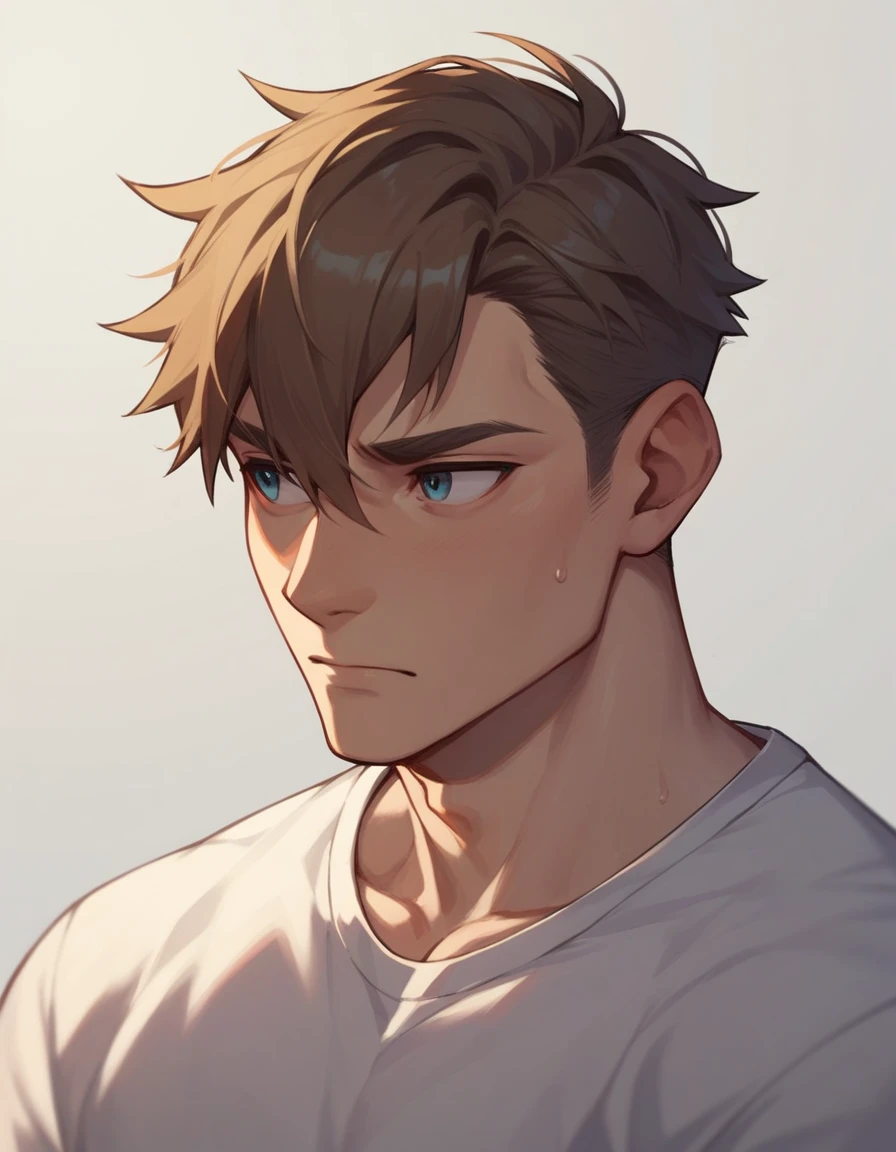 Boy looking sideways