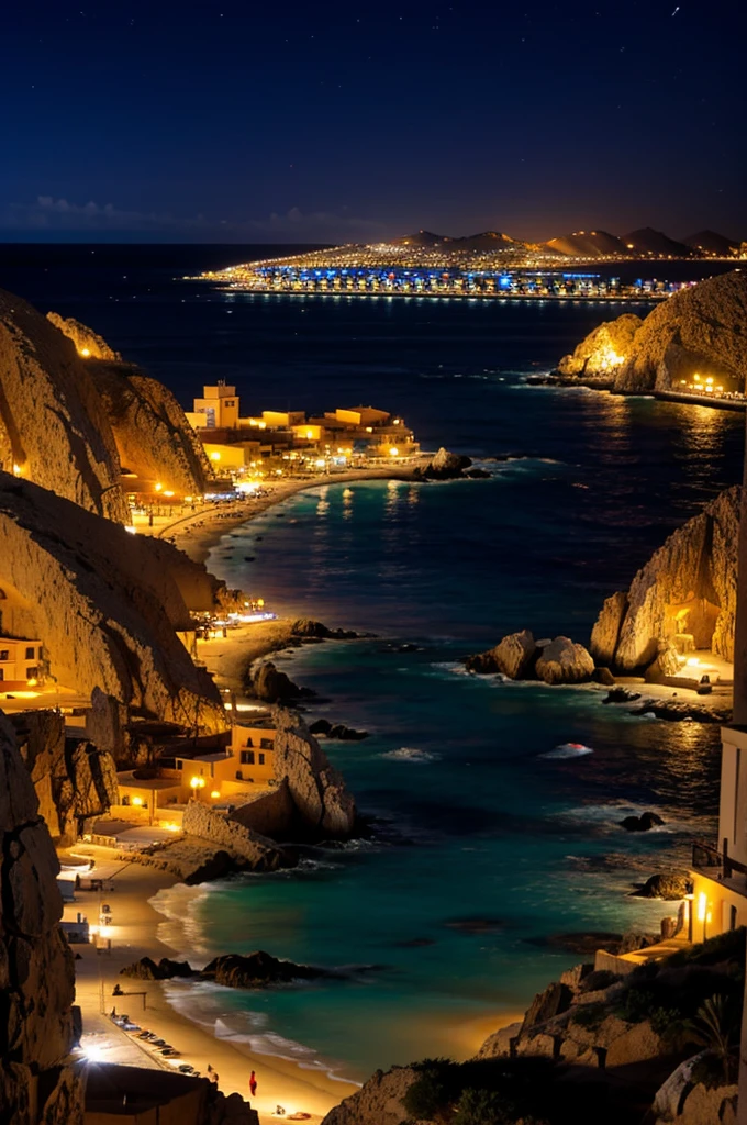 Cabo San Lucas at night 