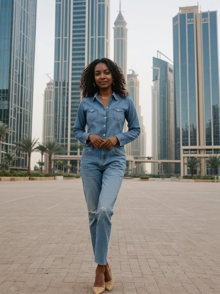Amira, 1girl, solo, ((Sudanese woman)), consistent face and body, ((MILF)), ((30 years old)), (mature), ((slim)), ((Sudanese face)), (Sudanese nose), (Sudanese lips), short hair, upper body and upper legs, (background: overlooking Essaouira Port in Morocco), BREAK, (wearing stylish Comfortable casual clothes)