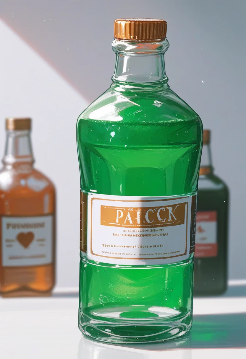 (Fraction_9,Fraction_8_Direction_7_up), （（一个的Magic Bottle））（Close shot），Magic Bottle，Antique bottle，A bottle of green poison，The poison is surrounded by poisonous gas，Poison pour out，